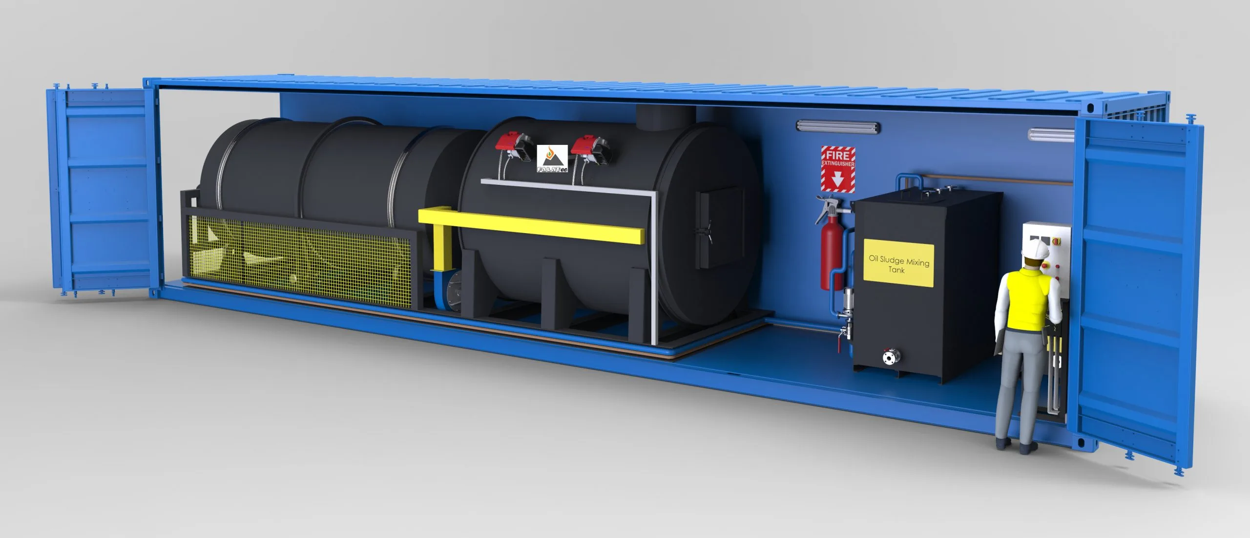 زباله سوز سیار (Mobile container Incinerator)